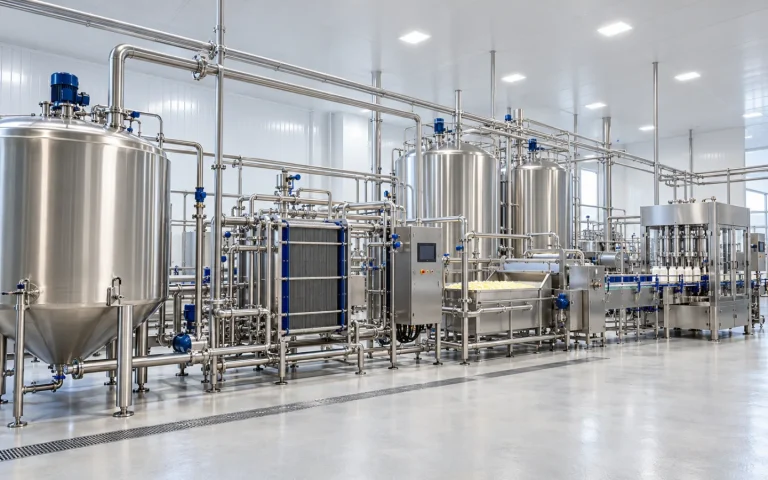 خط إنتاج ألبان متكامل | Integrated dairy production line